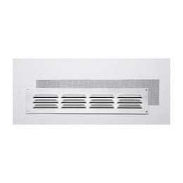 Grille d'aération aluminium mat à visser 5x24cm