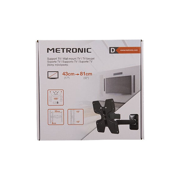 Support TV inclinable-orientable et dépliable 28''-42''-71-106cm