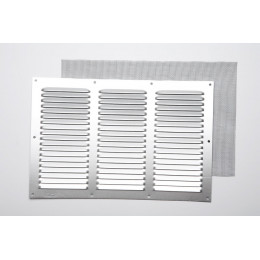 Grille d'aération aluminium mat à visser 20x30cm