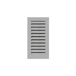Grille d'aération ABS blanc à encastrer 13,3x26cm avec cadre