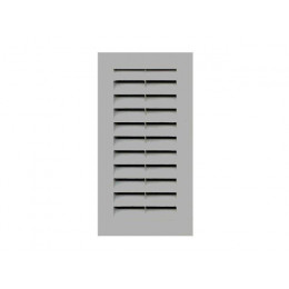 Grille d'aération ABS blanc à encastrer 13,3x26cm avec cadre