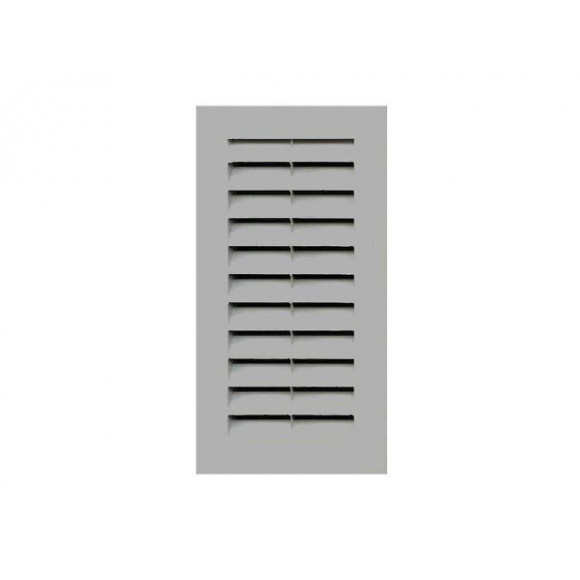 Grille d'aération ABS blanc à encastrer 13,3x26cm avec cadre