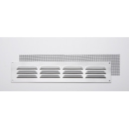 Grille d'aération aluminium mat à visser 5x24cm