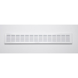 Grille d'aération aluminium à encastrer 6,6x48cm