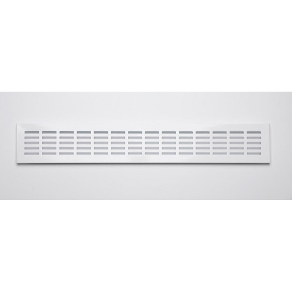 Grille d'aération aluminium à encastrer 6,6x48cm