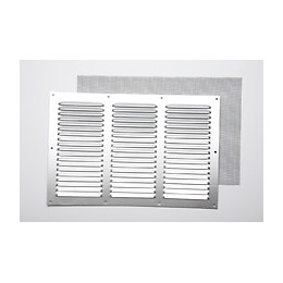 Grille d'aération aluminium mat à visser 20x30cm