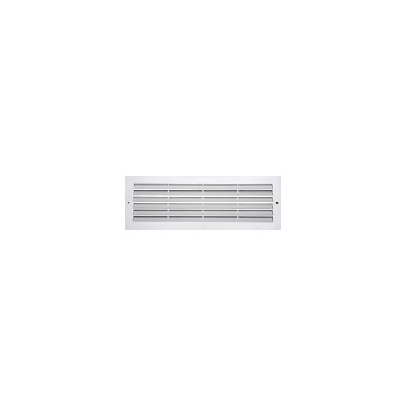 Grille d'aération ABS blanc à encastrer avec moustiquaire 9,5x33,3