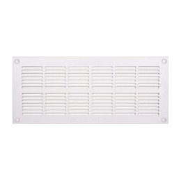 Grille d'aération ABS blanc à visser 11cm x25,5