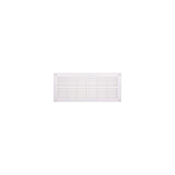 Grille d'aération ABS blanc à visser 11cm x25,5