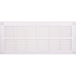 Grille d'aération ABS blanc à visser 11cm x25,5