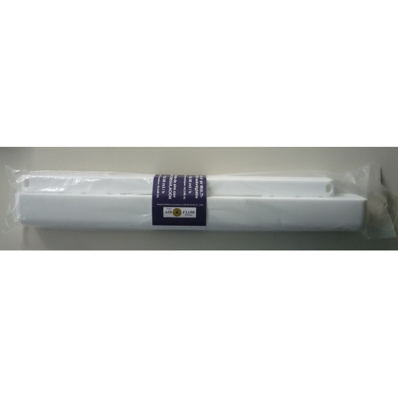 Grille d'aération moustiquaire ABS blanc à visser 15-30m3/h