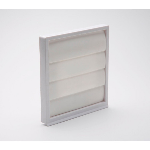 Grille à lamelles exterieurs mobiles pour sortie aérateur