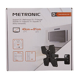 Support TV inclinable-orientable et dépliable 28''-42''-71-106cm