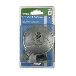 Détendeur QUICK ON simple détente - pour bouteille propane 6kg d.27mm
