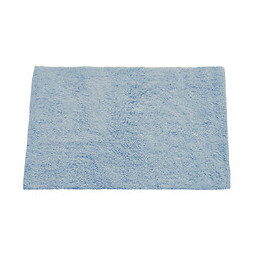 Tapis coton L.70x45cm, bleu ciel