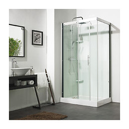 Cabine de douche Flotille 110X80 coulissante thermost rectangul bas