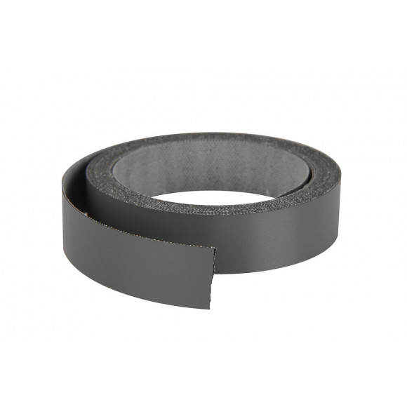 Chant mélaminé thermocollant 23mmx5ml gris anthracite
