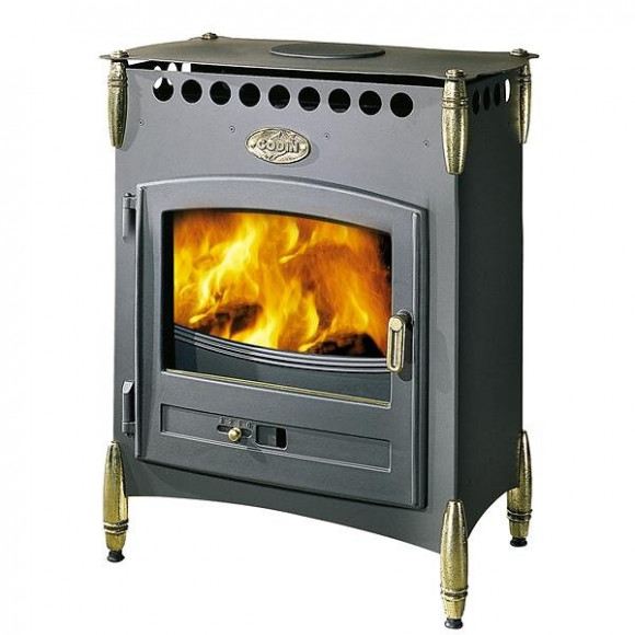 Poêle à bois fonte 9 kW Cervalou 5 étoiles Peint Anthracite