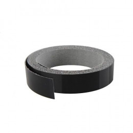 Chant mélaminé thermocollant 23mmx5ml noir très brillant