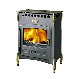 Poêle à bois fonte 9 kW Cervalou 5 étoiles Peint Anthracite