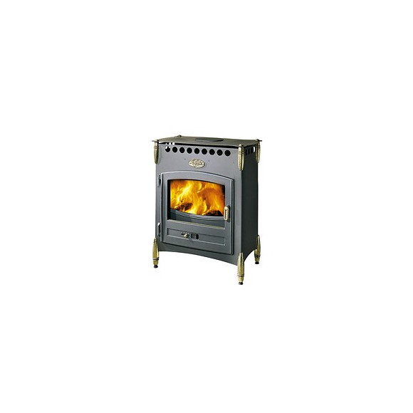 Poêle à bois fonte 9 kW Cervalou 5 étoiles Peint Anthracite