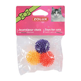 Jouet chat 3 balles étoiles 4CM