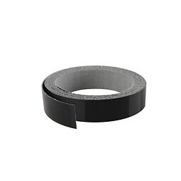 Chant mélaminé thermocollant 23mmx5ml noir très brillant