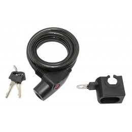 Antivol spirale à clé L.1.5m - d.10mm