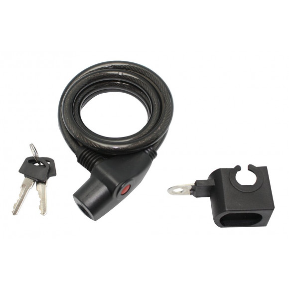 Antivol spirale à clé L.1.5m - d.10mm