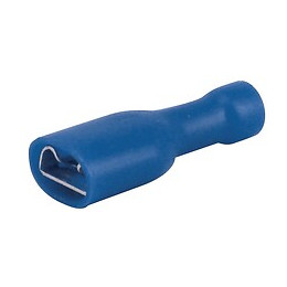 10 cosses plates femelles gainées bleues