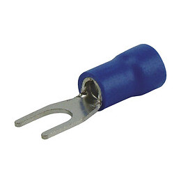 Lot de 9 cosses fourche bleues