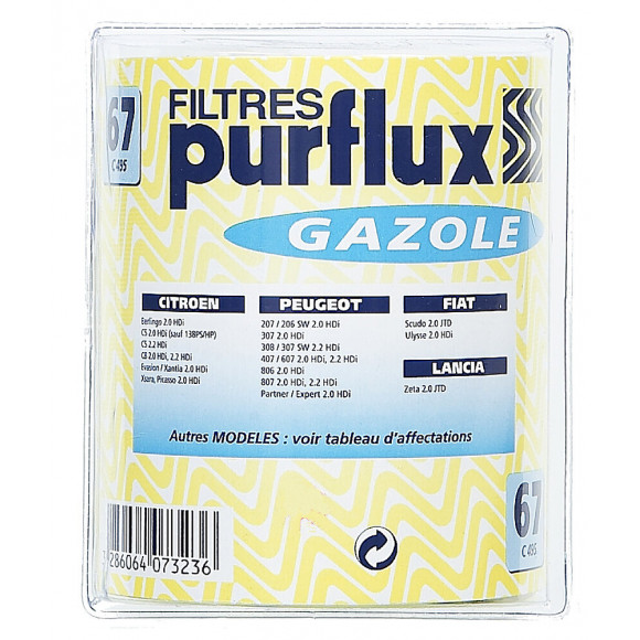 Filtre à gazole C495EY PURFLUX