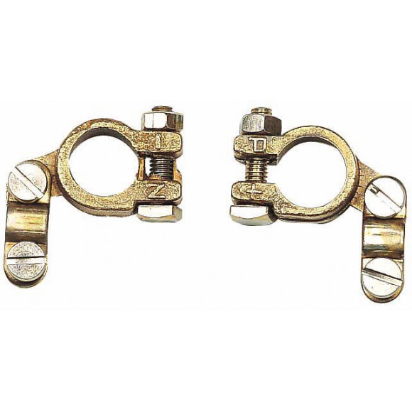 Lot de 2 cosses +/- double serrage