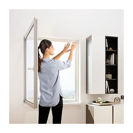 Moustiquaire polyester blanc 100x100cm