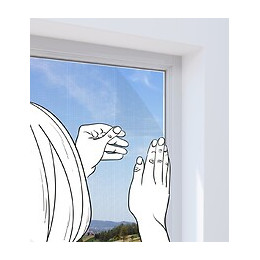 Moustiquaire polyester blanc 100x100cm