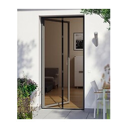 Rideau de porte magnétique noir 95x215cm