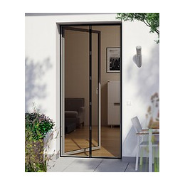 Rideau de porte magnétique noir 95x215cm