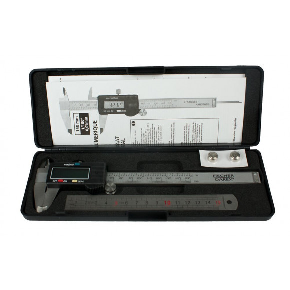 Pied à coulisse inox digital lecture 1/100ème