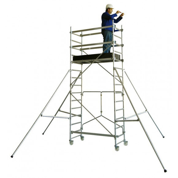 Echafaudage Roulant T-one 155 Pliant 2m70 Plancher (4m70 Travail)