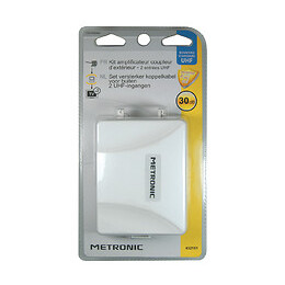 Amplificateur ext. 30dB coupleur UHF-UHF filtre 4G + alimentation