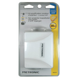 Amplificateur ext. 30dB coupleur UHF-UHF filtre 4G + alimentation