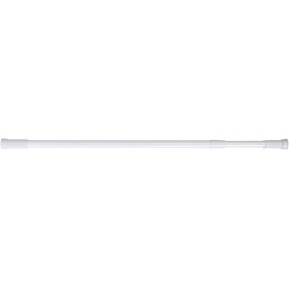 Barre de douche droite extensible L.70-120cm, blanche