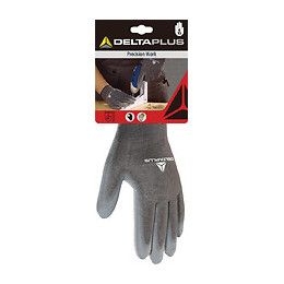 Gants tricot gris taille 7
