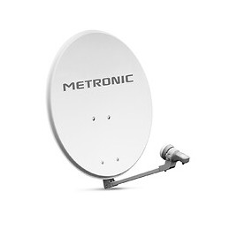 Parabole Eurasis acier 60cm de diamètre + LNB - blanche