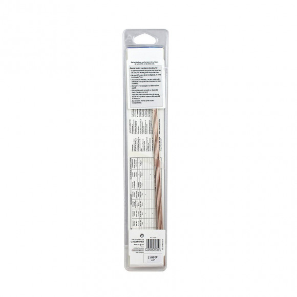 Brasure Argent 6% longueur 35cm 2 baguettes