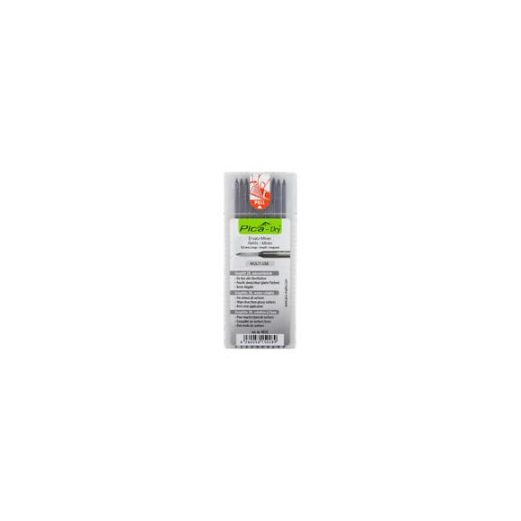 Pica Dry Mines De Rechange Colorées En Graphite - Hydrosoluble Et Multi-usage, 10 Pcs. ( 4030 )