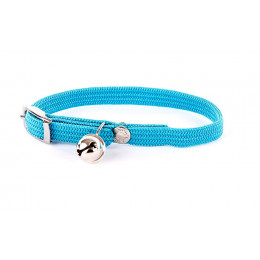 Collier pour chat Nylon tubulaire turquoise