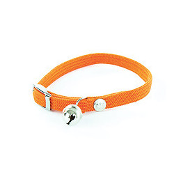 Collier pour chat Nylon tubulaire orange