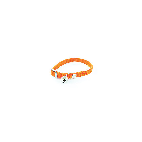 Collier pour chat Nylon tubulaire orange