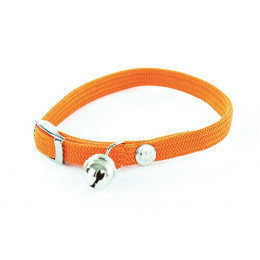 Collier pour chat Nylon tubulaire orange